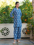Indigo Pure Cotton Batik Printed Straight Co-ord Set